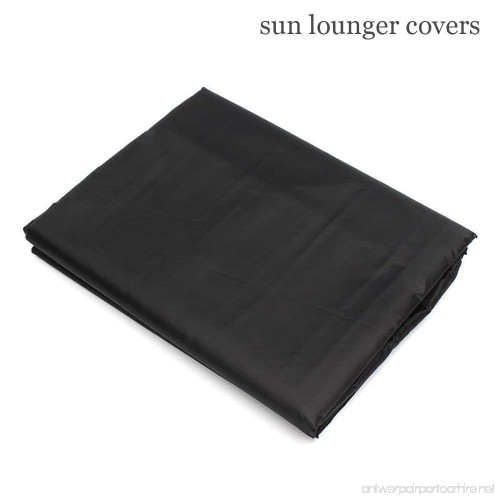 Mitef Waterproof Patio Chaise Lounge Covers-Durable Outdoor Chaise Lounge Covers,82 L x 30 W x 31 H/16 H Gray 