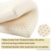 Bed Pillows for Sleeping Ergonomic-Low Loft Latex Pillow with Eye Mask-Dust Mite Resistant-Standard Soft by LEDIA - B076998V4M