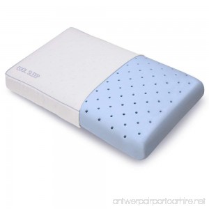 Classic Brands Cool Sleep Ventilated Gel Memory Foam Gusseted Pillow with Performance Cool Pass Cover King - B00PLM47OW