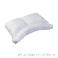 HealthSmart Side Sleeper Pillow with Curved Center Lobe  Relieves Neck Pain  Hypoallergenic  24 x 7 x 16  White - B008DVRKJM