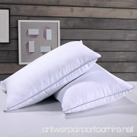 Homelike Moment Down Feather Pillow Feather Bed Pillows for Sleeping Standard Queen Size Set of 2 - B074N1KJ59