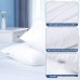 Homfy Premium Cotton Pillows for Sleeping Bed Pillows Queen Set of 2 with Medium Softness Hypoallergenic and Breathable - B07F8VWXL9