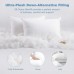 LANGRIA Luxury Hotel Collection Bed Pillows Plush Down Alternative Sleeping Pillow 100% Cotton Cover Soft Comfortable Hypoallergenic Dust-Mite Resistant Queen 20 x 30 (2 Pack) - B01F8TGD08