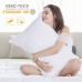 LANGRIA Luxury Hotel Collection Bed Pillows Plush Down Alternative Sleeping Pillow 100% Cotton Cover Soft Comfortable Hypoallergenic Dust-Mite Resistant Queen 20 x 30 (2 Pack) - B01F8TGD08