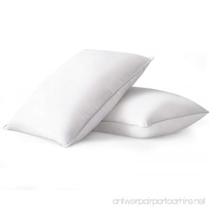 Luxuredown White Goose Down Pillow Medium Firm (Queen Set of 2) - B07CYYV4QG