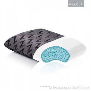 MALOUF Z Shredded Gel-Infused Memory Foam Pillow by with Soft Rayon from Bamboo Cover - Travel Size - B00V3RFX92