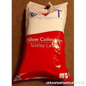 Talatech Authentic 230 Thread Count Latex Foam Medium Density Pillow | Queen - B00E474YAC