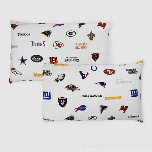 2pc NFL League Pillowcase Set Multiple Teams Football Bedding Pillow Covers - B06XQB7FTS