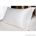 Awland Silk Pillowcase 2Pack Queen Size 19x29 Inch Pillow Cases Protectors Luxury Silk Satin Skin and Hair Beauty Sateen Bedding Sets Pillow Covers - White - B074V5F2WH