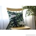 Cheerhunting Green Leaf Machine Washable Linen Cotton 18 by18 Square Throw Pillow Cover Set of 2 for Indoor and Outdoor - B07CNMGLY5
