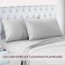 Empyrean Bedding Set of 2 Premium Standard-Size Pillowcases Microfiber Linen Hypoallergenic & Breathable Design Soft & Comfortable Hotel Luxury - Silver Light Gray - B06XP3H9KT