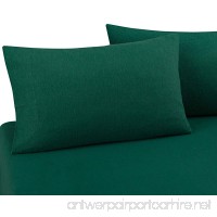 FLANNEL PILLOWCASES by DELANNA  100% Cotton  Brushed on both sides for added comfort Standard Size 20" x 30" 170 Gsm  Includes 2 Pillowcases (Standard  Hunter Green) - B01IRGRS58