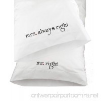 Hortense B. Hewitt Wedding Accessories Mr. and Mrs. Right Pillowcases  Set of 2 - B000PI1JIE