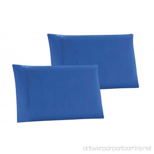 KING size Solid ROYAL BLUE Pillow Cases 1500 Thread Count Egyptian Quality 2 piece set Silky Soft & Wrinkle Free - B0799QY1T5