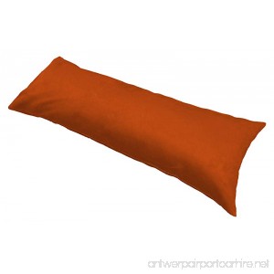 Moonrest - Classic Microsuede Body Pillowcase 20 X 54 (Rust) - B00T386S0G