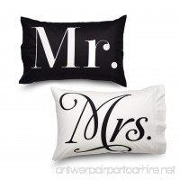 Queen Size Mr. and Mrs. Pillowcase Set - B00MYA2AZW