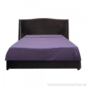 ANVIK 700 Thread Count Egyptian Cotton 1 PCs FLAT SHEET Queen (90 x 102 inches) Lavender Solid - B07DHT54JT
