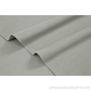 HighCaliber Beddings 800 Thread Count 100% Egyptian Cotton Ultra Soft 1 Piece Flat Sheet (Top Sheet) Queen Size Light Grey Color - B077WR5WG6
