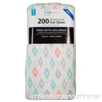Mainstays 200 Thread Count Sheet Collection  Twin Flat  Aztec - B07FQTDWQC