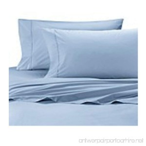 Wamsutta Cool Touch Percale Cotton Full Flat Sheet in Light Blue - B07DZ2DYN1