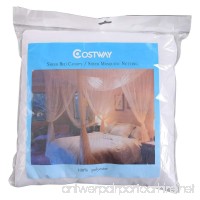 4 Corner Post Bed Net Full Queen King Size Canopy Mosquito Netting Bedding White - B01NCYO023