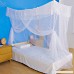 Artistic Mosquito Net Bed Canopy for Twin Sized Beds All-Natural No Insecticide with Heart-Shaped Pattern Strong Diamond Mesh Top Skirt One-Door Bonus Ebook/Hanging Kit/Storage Bag/User Guide In - B07BSXZYMD
