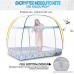 DIMPLES EXCEL Mosquito Bed Net Tent for Double Beds Foldable with full Bottom 79'' (L) 59.1''(W) 67''(H) (2x1.5x1.45m) (Blue) - B07D4CKNLK