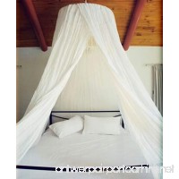 Dreamma Elegant White Round Bed Canopy Mosquito Net - B00WM6XCTQ