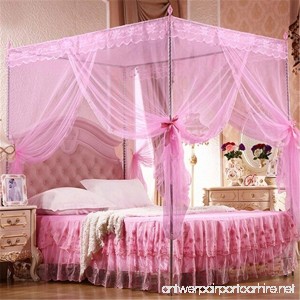 Floralby Lace Mosquito Net for Double Bed Canopy Netting Curtains for Twin Full Queen King Bed - B0791FK1HL
