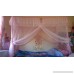 Jade (Light Pink) Four Corner Square Princess Bed Canopy Mosquito Netting (Full /Queen) - B018R5FWCA