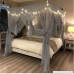 Joyreap Mosquito Bed Canopy Net - Luxury Canopy netting - 4 Corners Post Bed Canopies - Princess Style Bedroom Decoration for Adults &Girls - for Twin/Full/Queen/King (Grey-Blue 59 W x 78 L) - B07CSP1TP9
