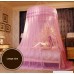 MAGILONA Home Hanging Lace Round Princess Bed Protect Canopies Netting Large Size Mosquito Net Bedding or Outdoors Netting Fit Twin Full Queen King Bedroom Tent (Pink) - B0779SCC14