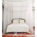 Nova Microdermabrasion 4 Corner Post Mesh Bed Canopy Mosquito Net Full Queen King Size Bed Netting Bedding White - B07422FW4D