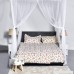 Nova Microdermabrasion 4 Corner Post Mesh Bed Canopy Mosquito Net Full Queen King Size Bed Netting Bedding White - B07422FW4D