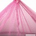 Pink Princess Round Hoop Lace Mosquito Netting Fit Crib Twin Full for Home Travel - B072BX89HY
