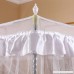 Taiyucover America Vintage Priceness 4 Corner Mosquito Netting;Four Square Bedding Canopy for Iron Metal bed Kid Girls Baby Curtains (White California King) - B07CZMV6YQ