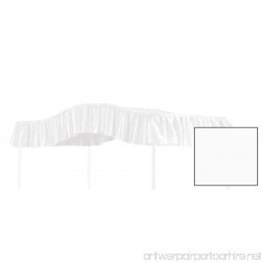The Furniture Cove Twin Size Solid White Canopy Top Fabric - Perfect for your existing canopy frame! - B00BI4CW62