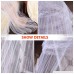 UBEGOOD Ubgood Mosquito Net Bed Canopy Lace Round Dome Net Canopy Bedding for Queen Bed Girls Toddlers Over Baby Crib Indoor or Outdoor Use White - B073GGRKRT