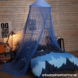 YOUOR Blue Star Mosquito Net Dome Bed Canopy Baby Bed Tents Netting - B072BZ38K7