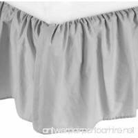 American Baby Company 100% Cotton Percale Portable Mini Crib Skirt Gray - B00JE6W7N4