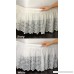 Collections Etc Lace Trimmed Elastic Bed Wrap Easy Fit Dust Ruffle Bedskirt Ivory Queen/King - B00DINL0VY