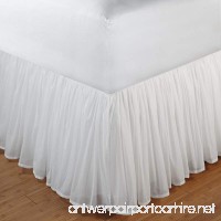 Cotton Voile Bed Skirt 15" Drop Size: Full  Drop Length: 15"  Color: White - B009NGU0E8