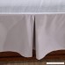 Home Elements Microfiber Bed Skirt Cotton Sateen Pleated Bed Skirt Dust Ruffles 15-inch Drop Full Size Grey - B01HFSWWDW