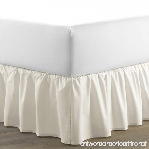 Laura Ashley Solid Ruffled Bedskirt Queen Ivory - B01B9Q0116