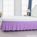 PiccoCasa Brushed Polyester Bed Skirt Wrap Around Three Fabric Sides Elastic Dust Ruffle - with 15 Inch Drop Light Purple Full Size(75-Inch-by-54-Inch) - B07FTH7NQM
