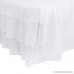 Tadpoles Triple Layer Tulle Crib Skirt in White - B06XWQ7MXT