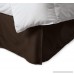 Ultra Soft 1500 Series Premium Quality 100% Brushed Microfiber - Three Sides Pleated Bed Skirt with 18” Drop (King Chocolate) - Split Corners - Easy Care Hypoallergenic Wrinkle & Fade Resistant - B07DRPV92Q