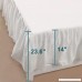 uxcell Bed Skirt Brushed Polyester Pleated Styling with 14 Inch Drop White Twin Size - B0772QHW7J