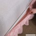 Wrap Around Bed Skirt Elastic Dust Ruffle Easy Fit Wrinkle and Fade Resistant Solid Color Queen Pink - B0797QBPBL