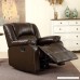 Belleze Faux Leather Rocker and Swivel Glider Recliner Living Room Chair (Brown) - B073HGY5HK
